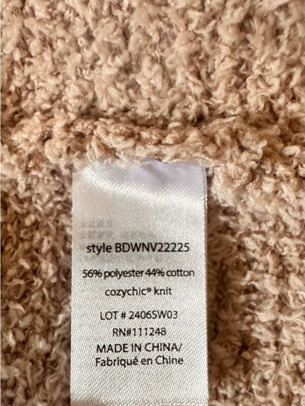 NEW WITH TAGS BAREFOOT DREAMS COZYTWIST COCOON CARDIGAN-MEDIUM - Picture 7 of 8